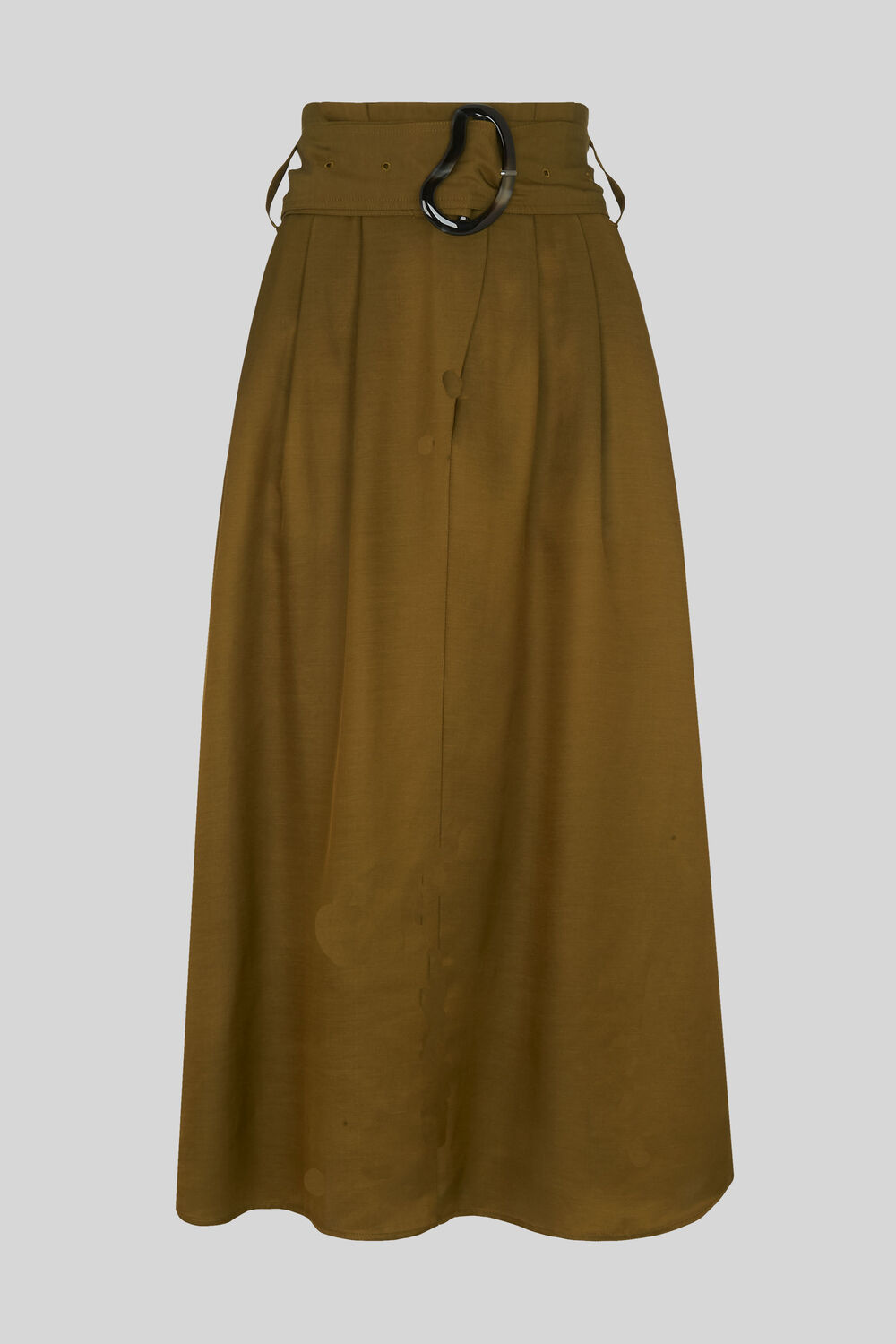 Rosita Buckle Skirt Khaki