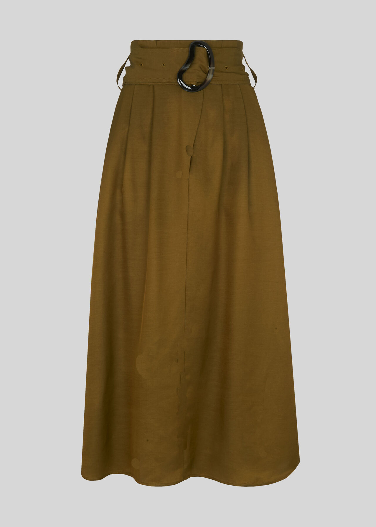 Rosita Buckle Skirt Khaki