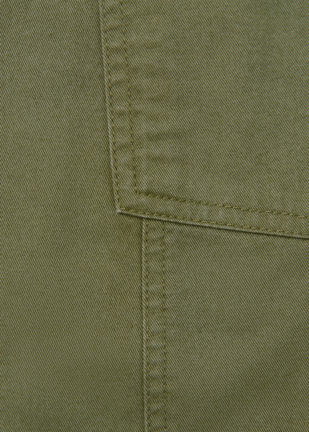 Belted Cotton Barrel Trouser