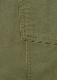 Belted Cotton Barrel Trouser