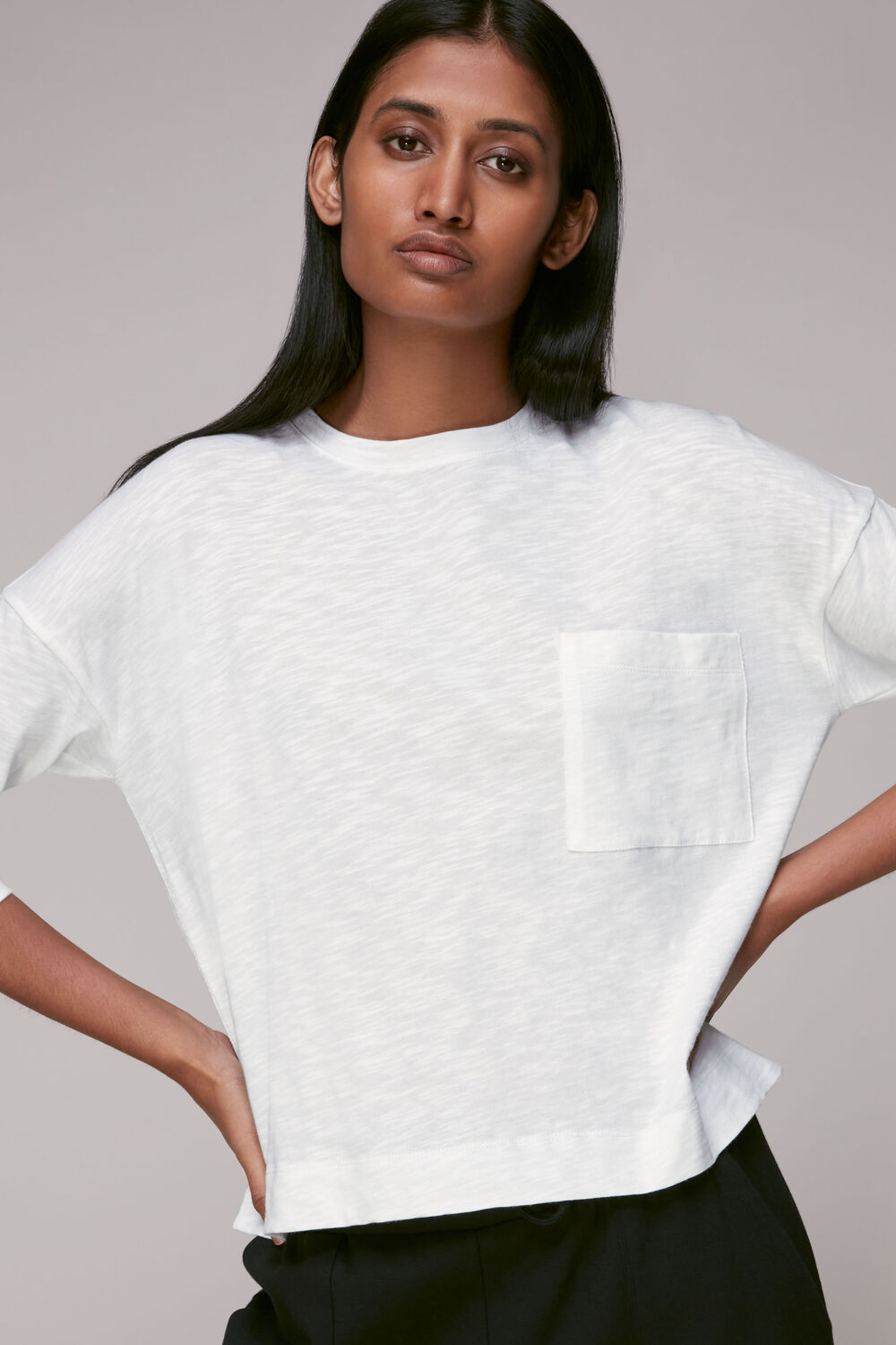 Cotton Pocket Top White