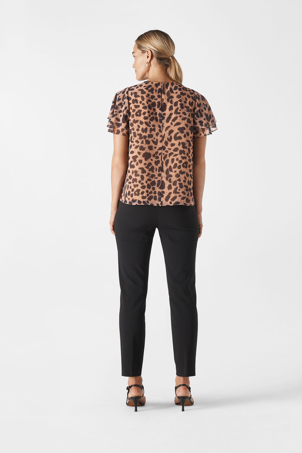 Brushed Cheetah Shell Top Leopard Print