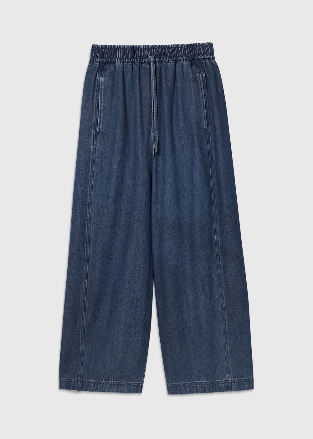 Casual Denim Barrel Trouser