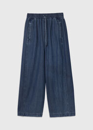Casual Denim Barrel Trouser