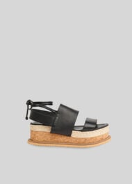 Rae Flatform Sandal Black