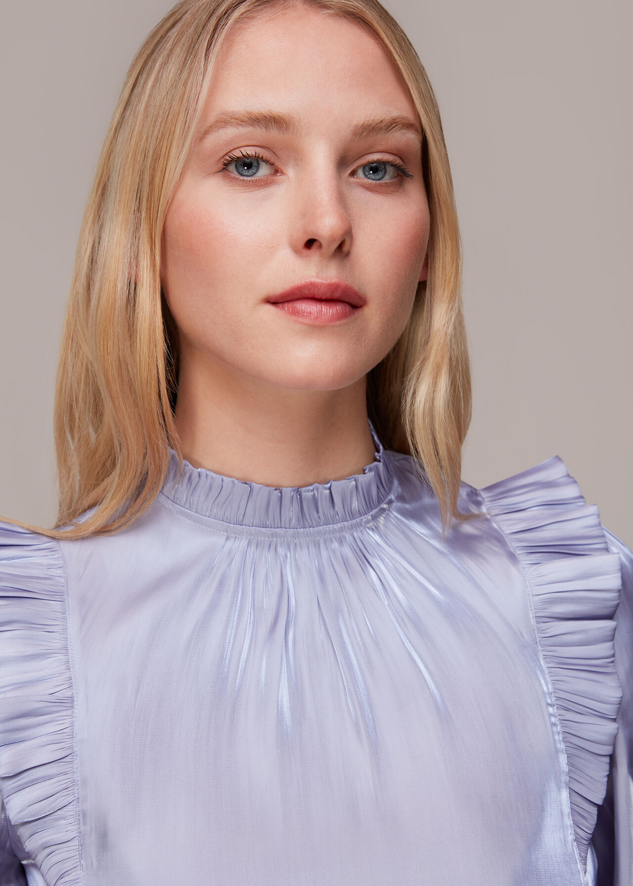 Diana Iridescent Frill Top