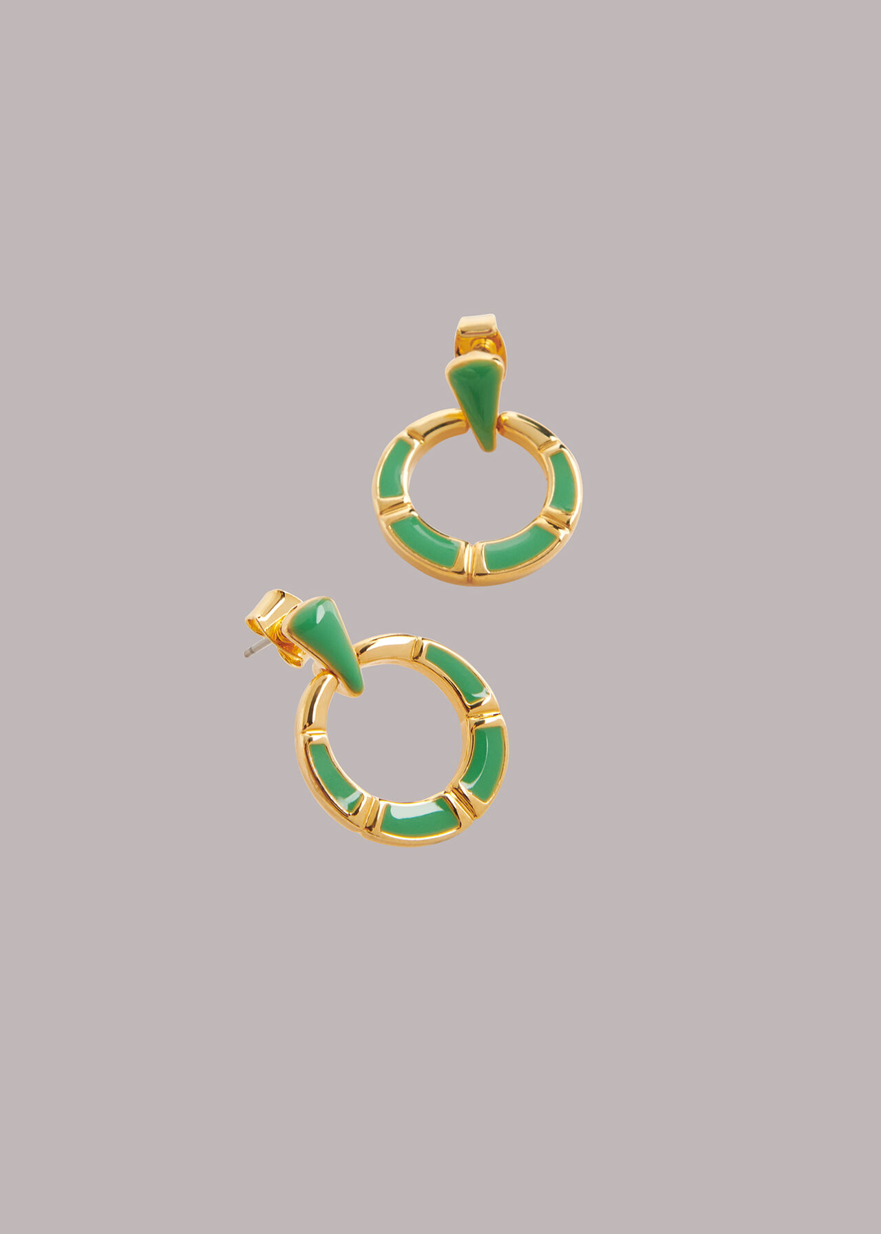 Enamel Drop Hoop