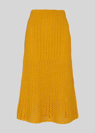 Hand Crochet Skirt Yellow