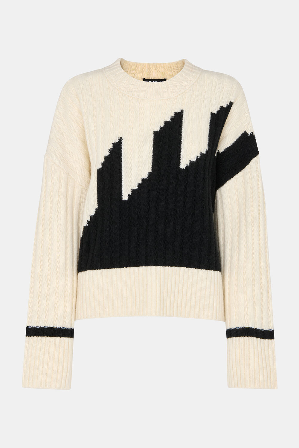 Graphic Intarsia Wool Knit