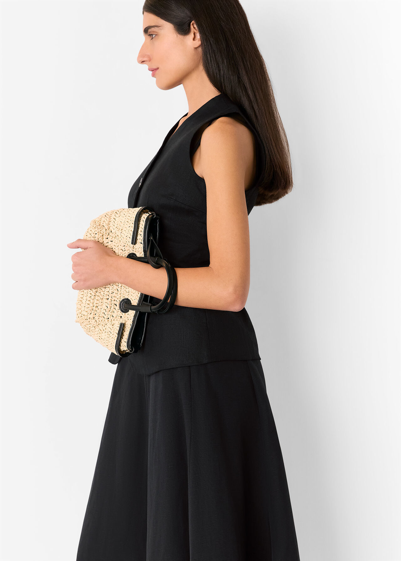 Helena Linen Blend Skirt