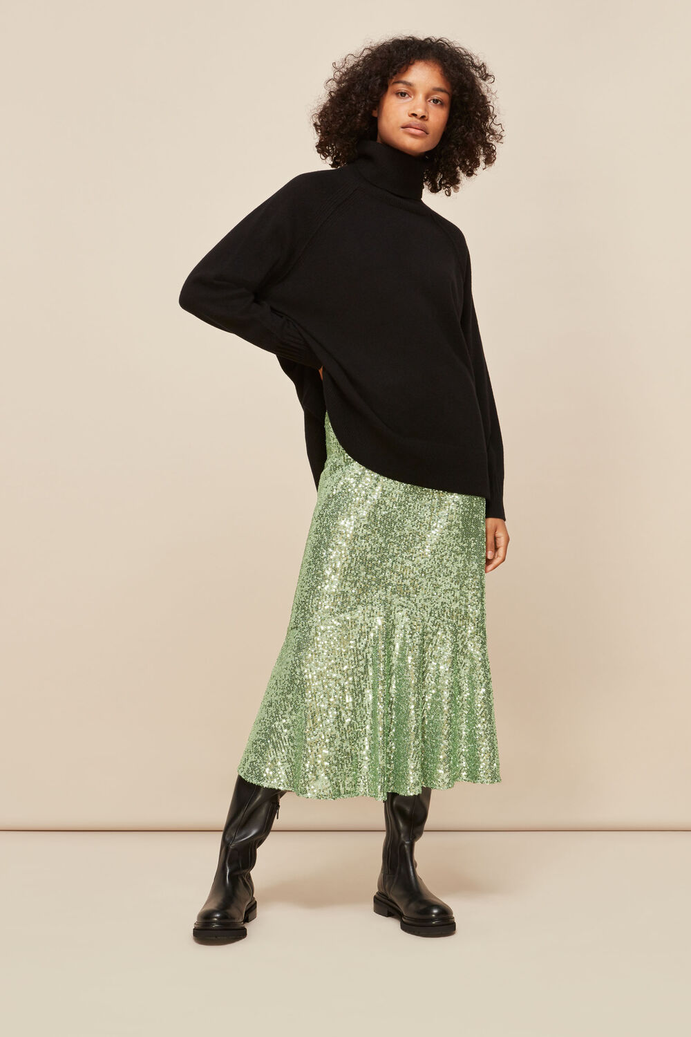 Suki Sequin Skirt
