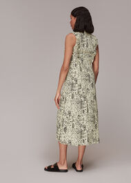Lively Animal Frill Midi Dress