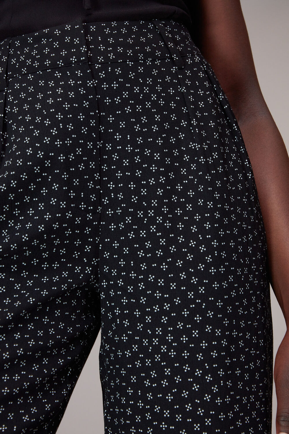 Black Lizzie Geo Dot Print Pants&nbsp;