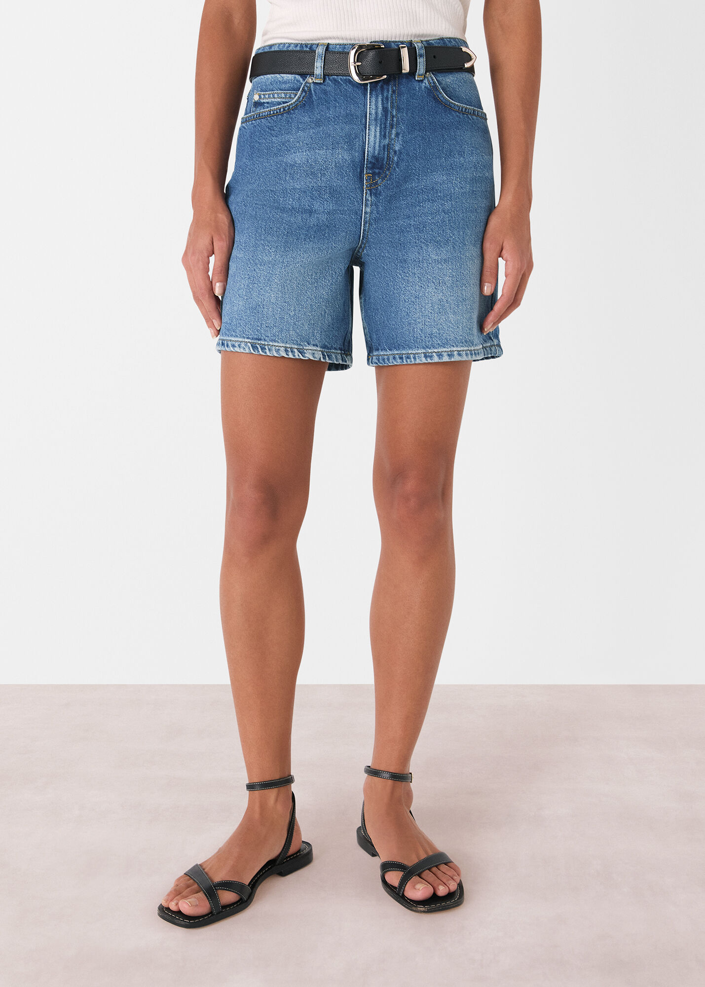Denim Authentic Denim Short | WHISTLES | Whistles US |