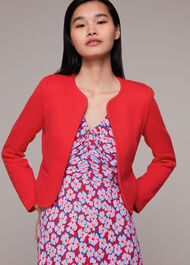 Jersey Collarless Jacket