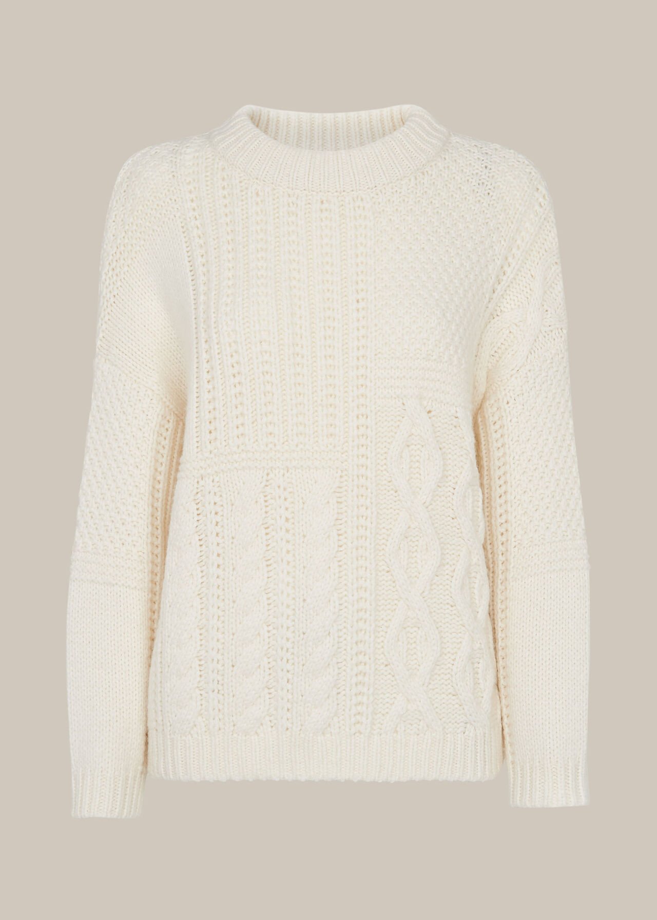 Patchwork Cable knit