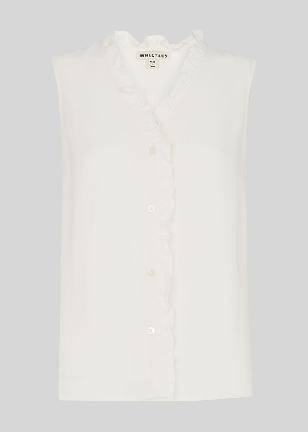 Maddie Frill Top Ivory
