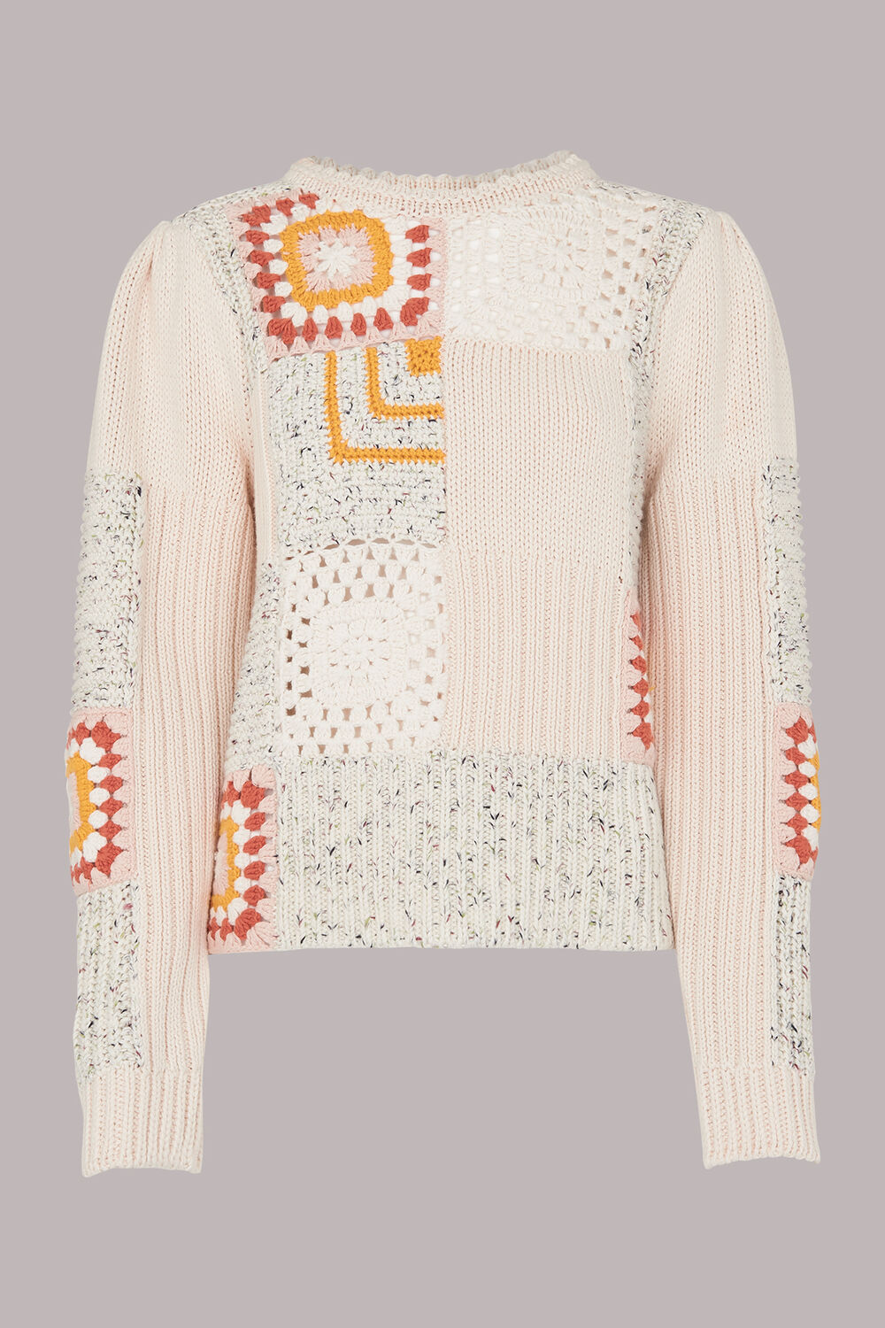Patchwork Crochet Jumper