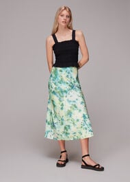 Waterflower Bias Cut Skirt