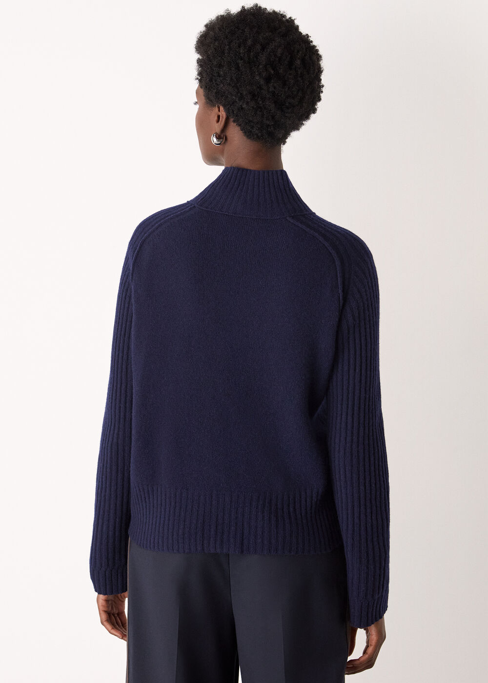 Wool Funnel Neck Knit