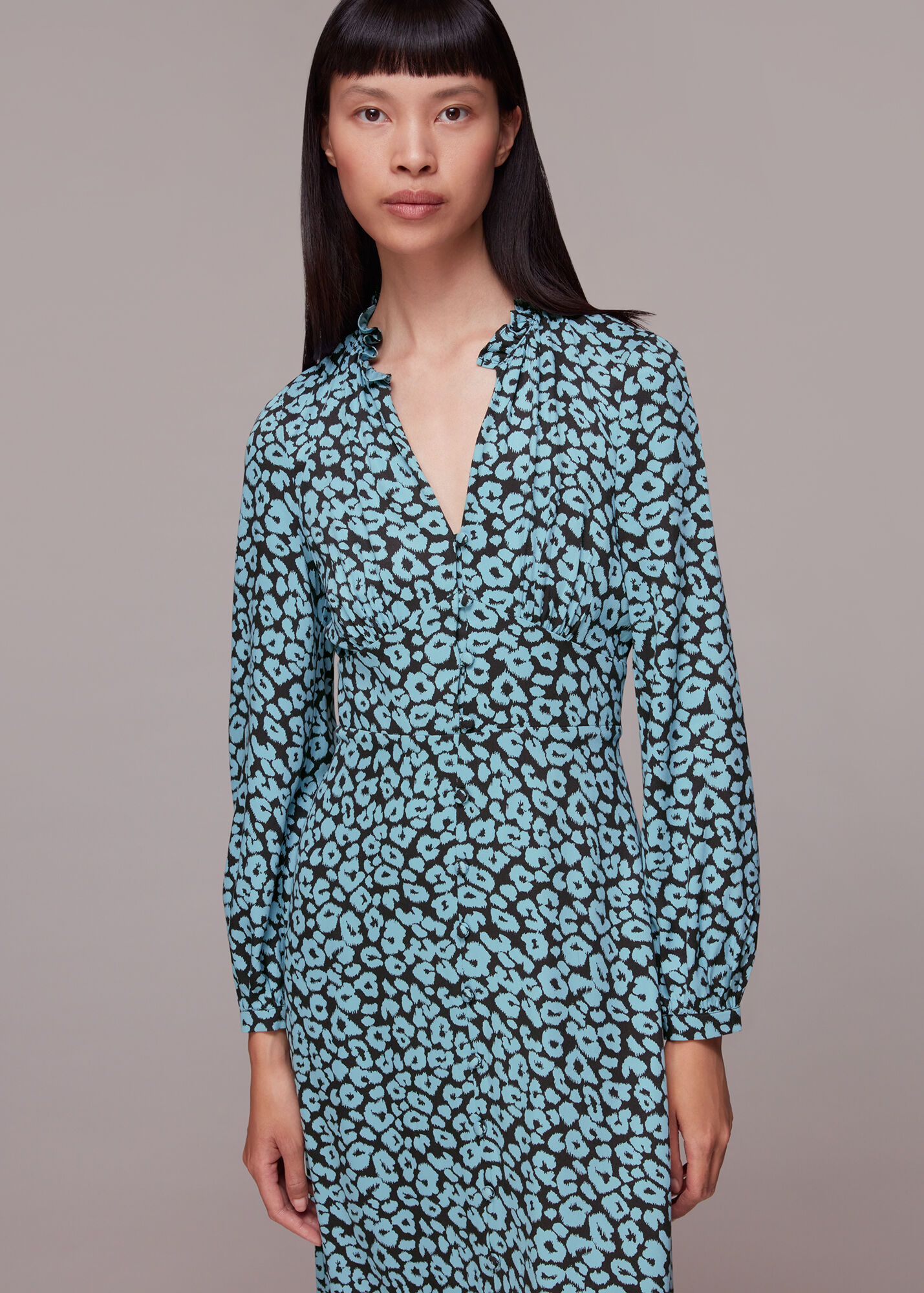 Trend4us Summer Luxe Multicolor Leopard Midi Dress