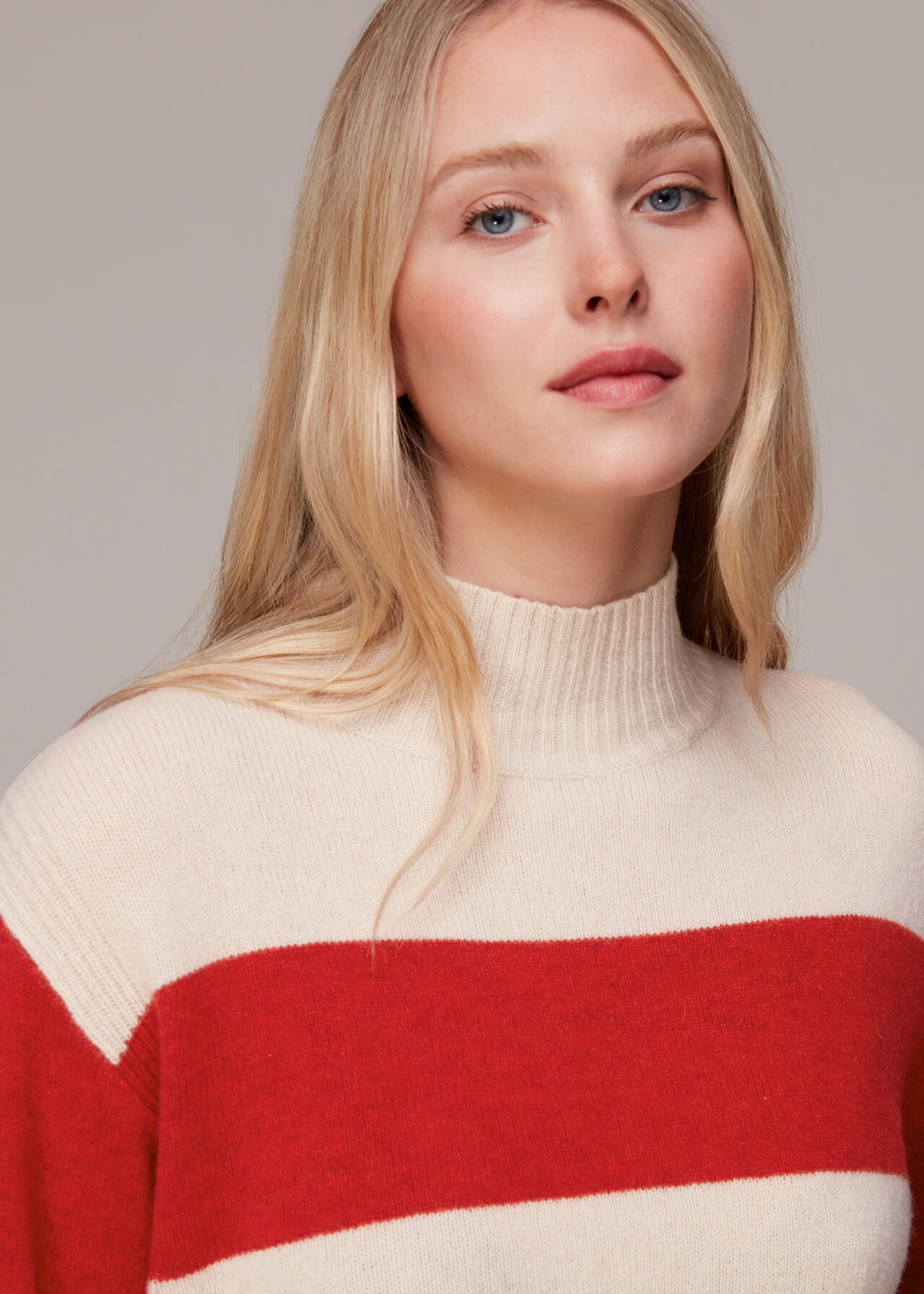 Colour Block Wool Jumper
