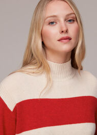 Colour Block Wool Jumper