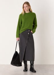 Wool Mix Seam Detail Knit