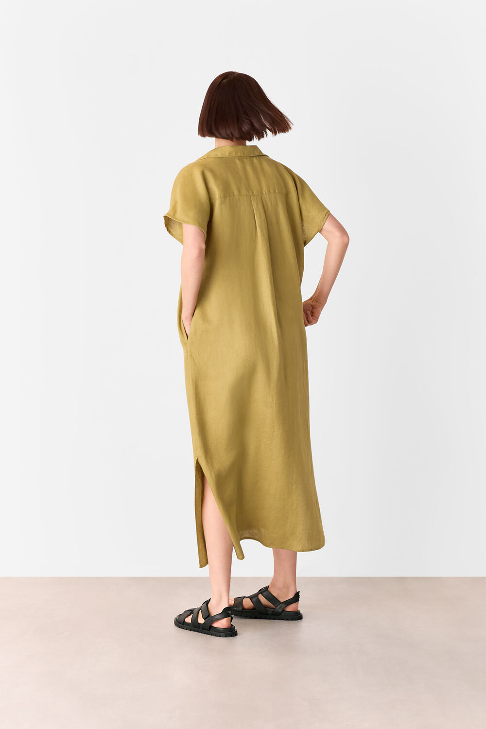 Maddie Linen Shirt Dress