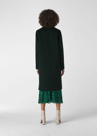 Double Faced Wool Coat Dark Green