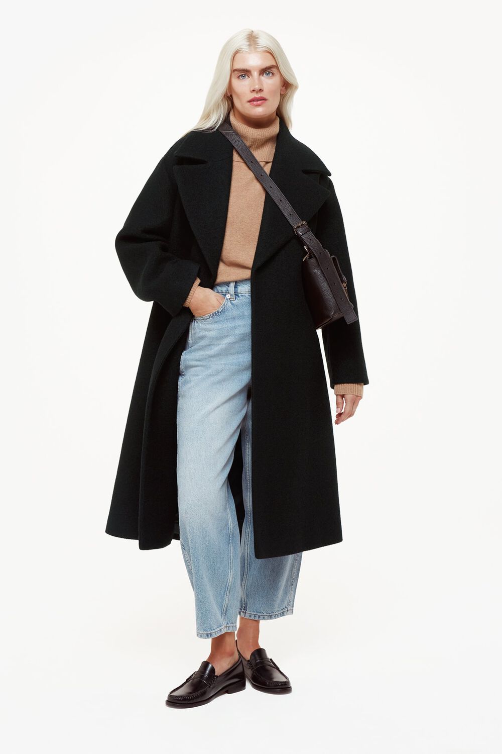 Petite Lorna Wrap Wool Coat