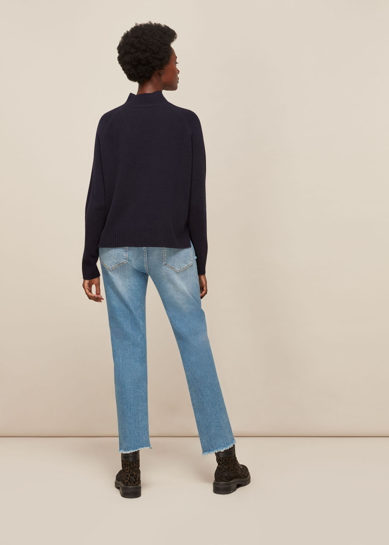 Stretch Slim Frayed Jean