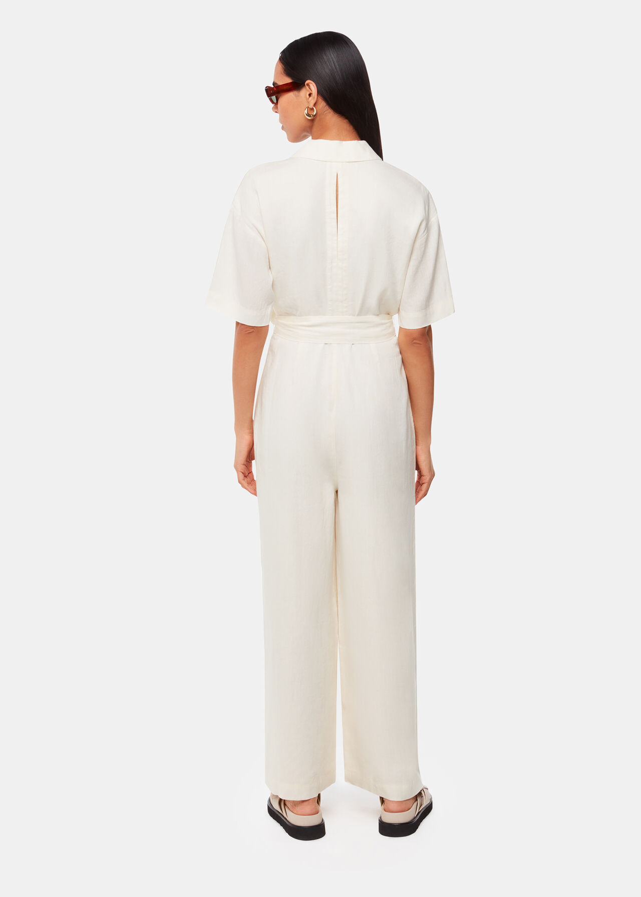 Giulia Linen Mix Jumpsuit