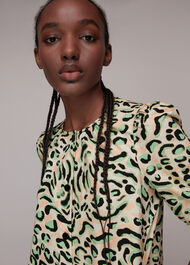 Fluro Animal Button Up Dress