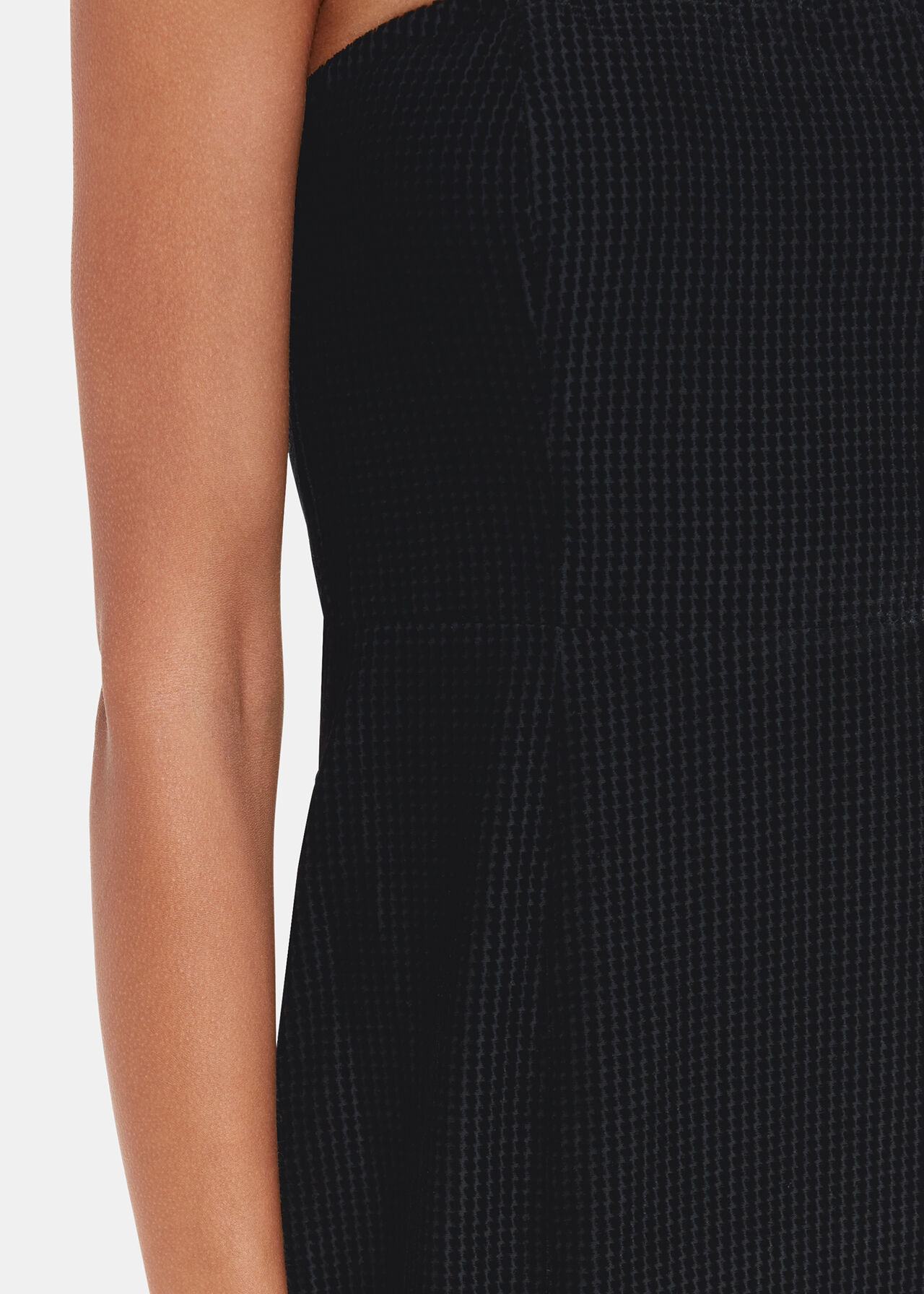Bandeau Burnout Velvet Dress