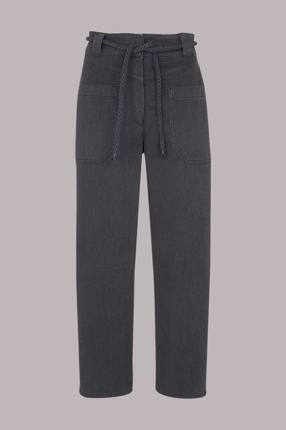 Rope Belted Casual Trouser