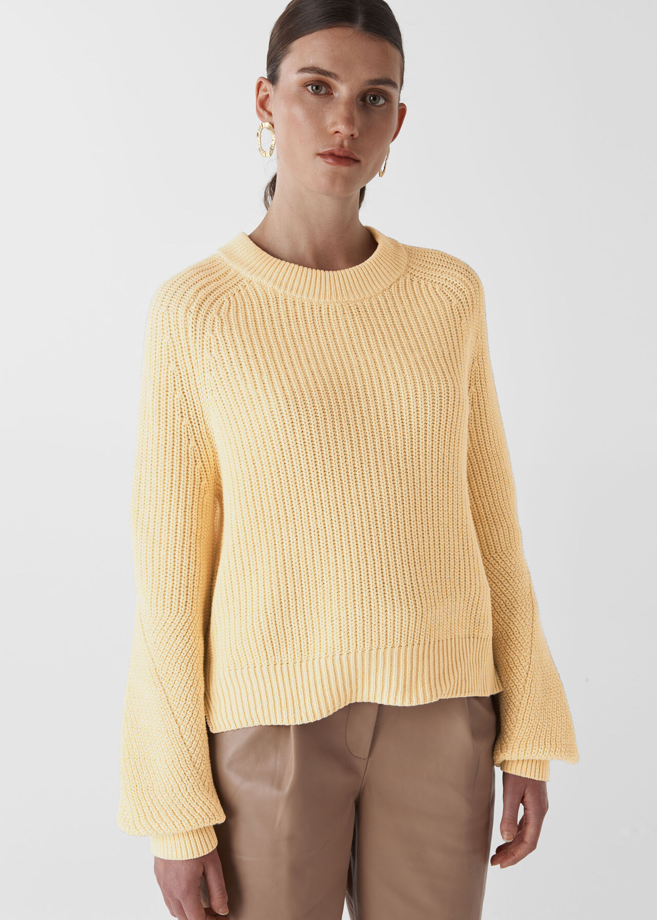 Fashion Detail Cotton Knit Lemon