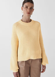 Fashion Detail Cotton Knit Lemon