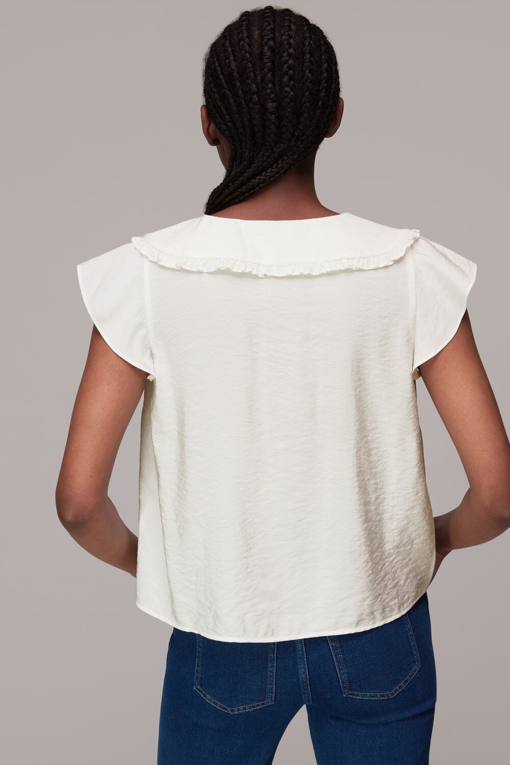 Short Sleeve Collar Top