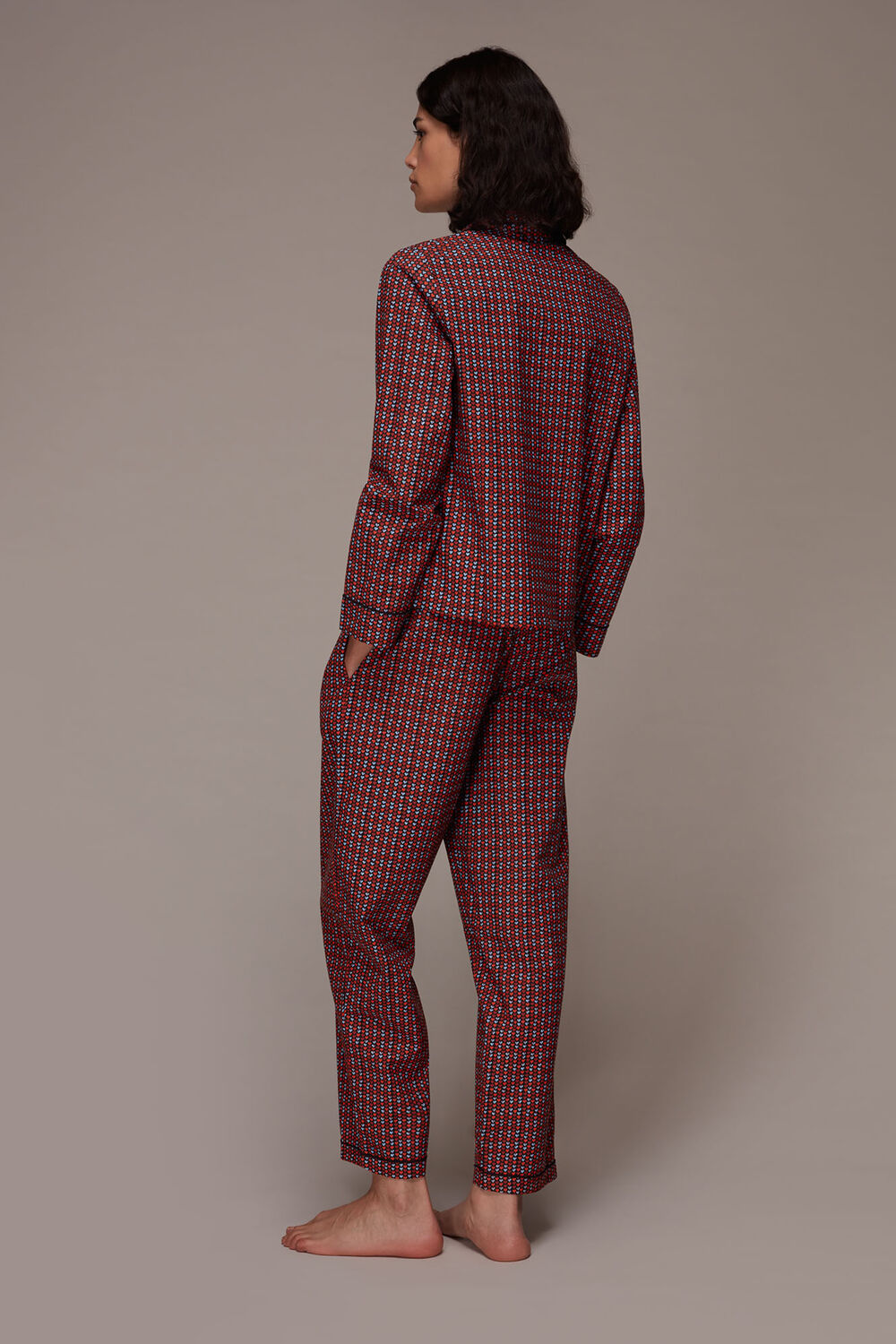 Heart Print Cotton Pyjamas