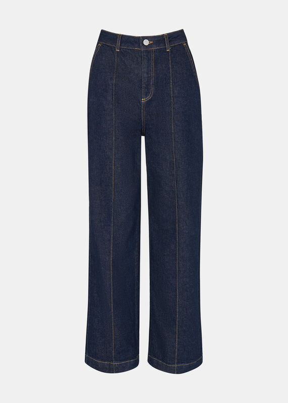 Dark Denim Seam Detail Jean