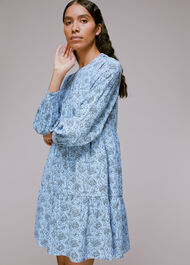 Monument Print Trapeze Dress