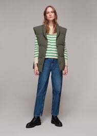 Stripe Crew Neck Knit