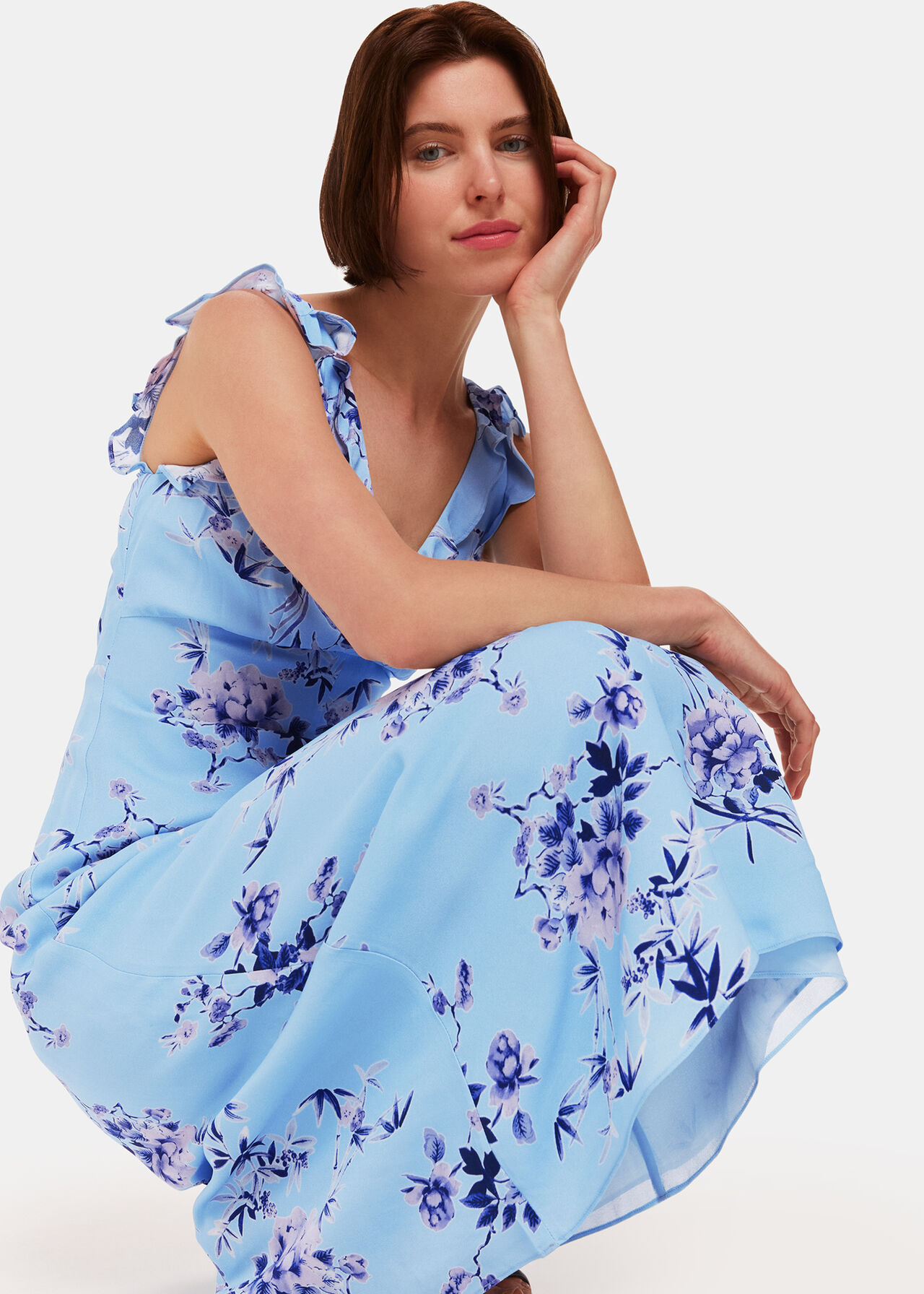 Bamboo Blossom Ruffle Dress
