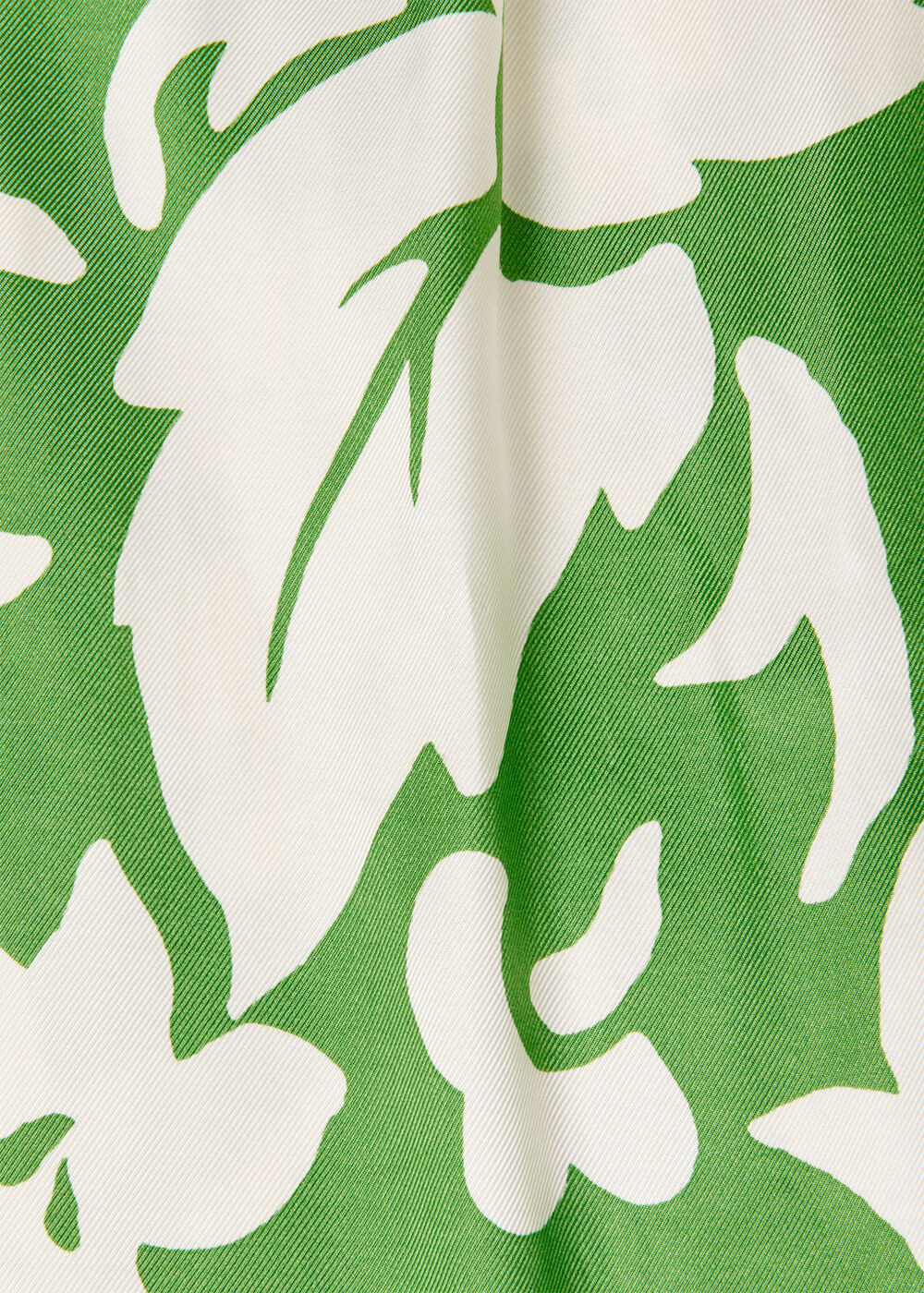 Floral Trapeze Shirt Dress