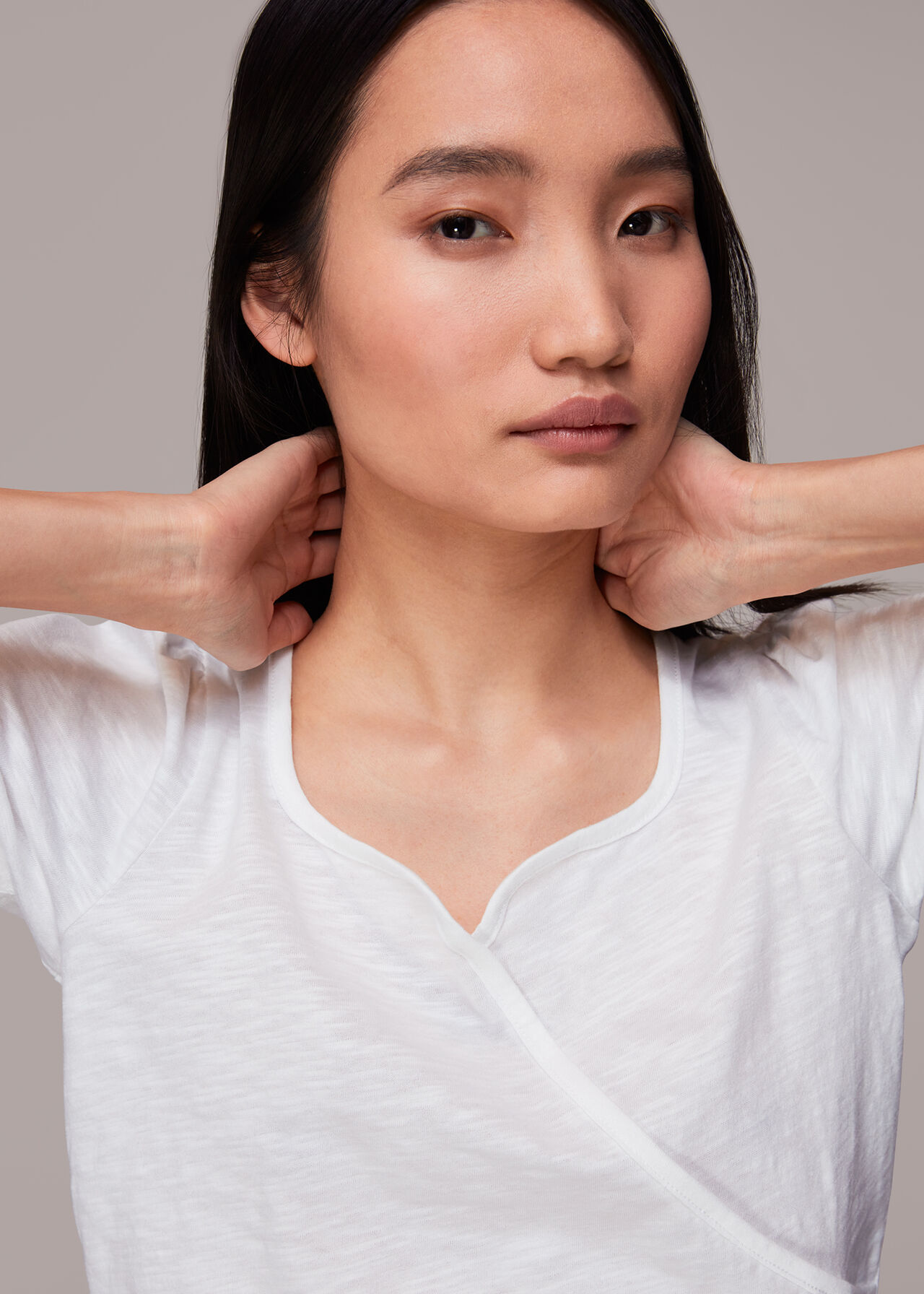 Square Neck Wrap Tee