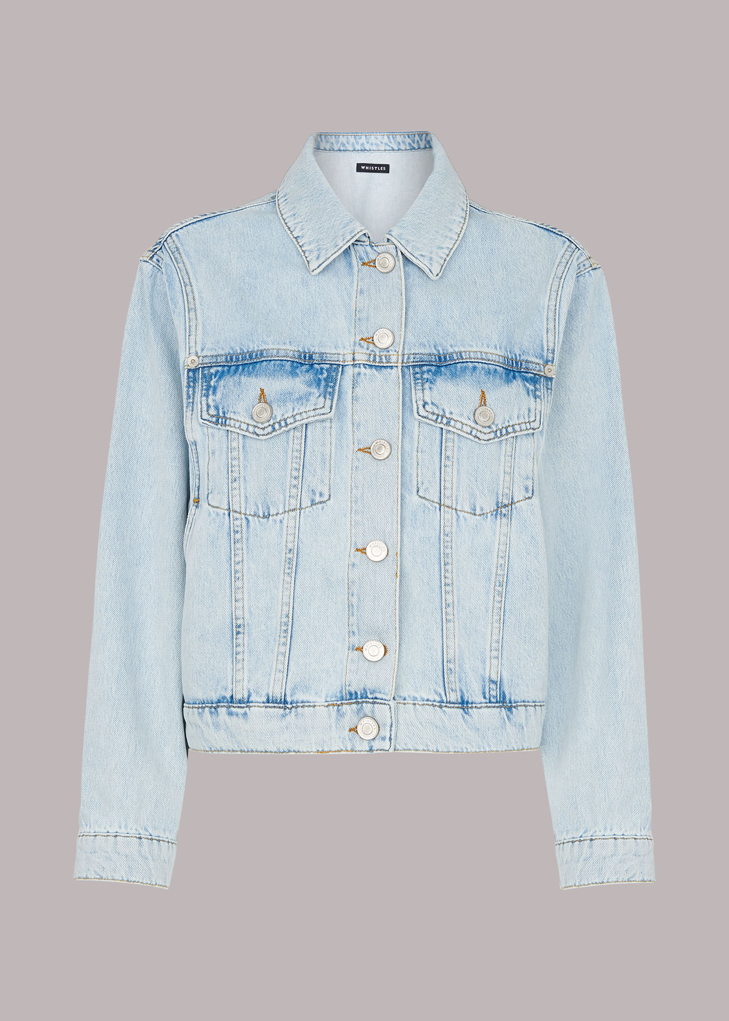 Light acid wash denim cheap jacket