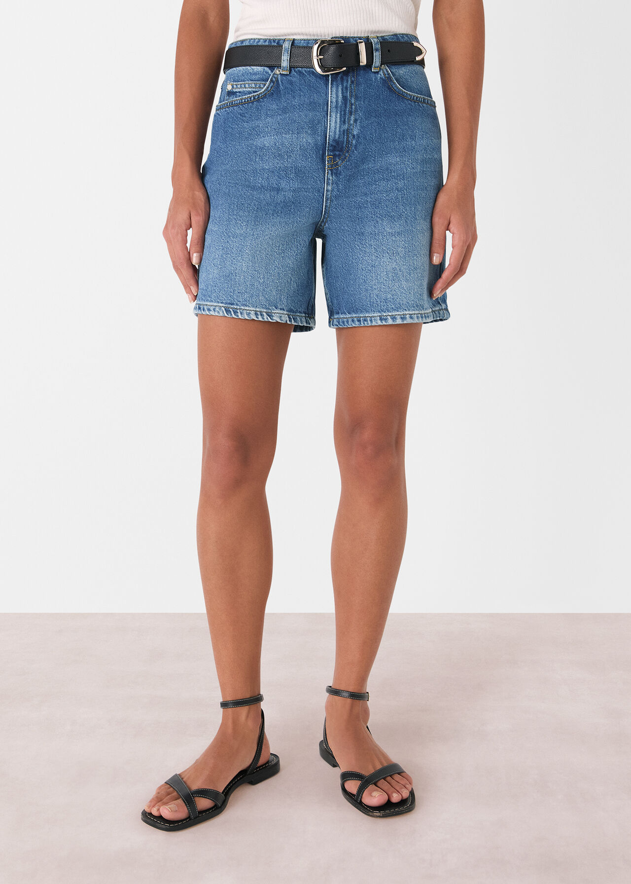 Denim Authentic Denim Short WHISTLES Whistles UK