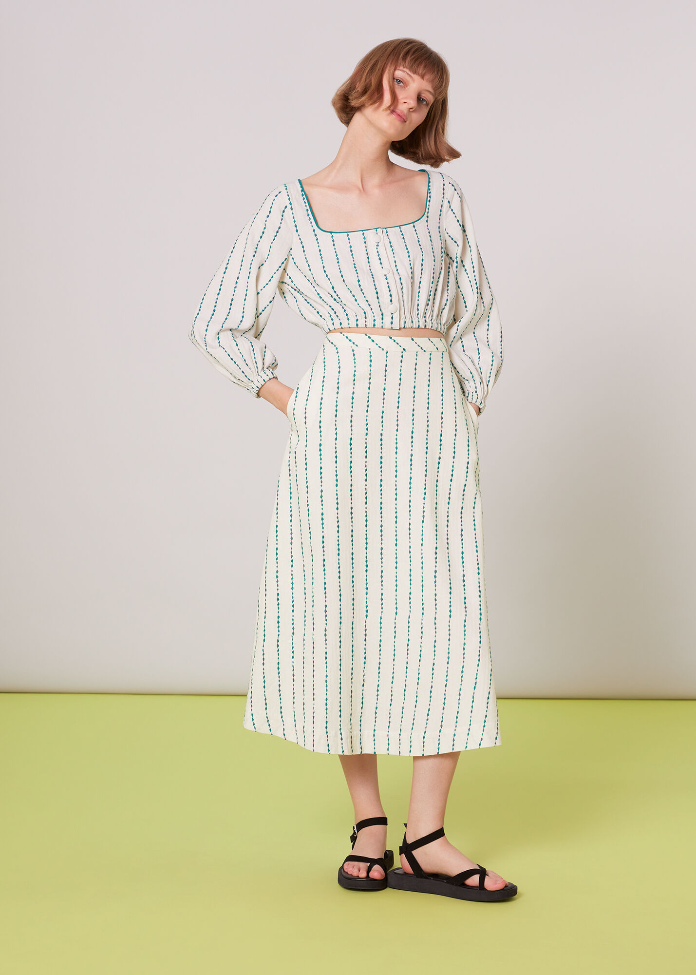 Circle skirt dress top h&m