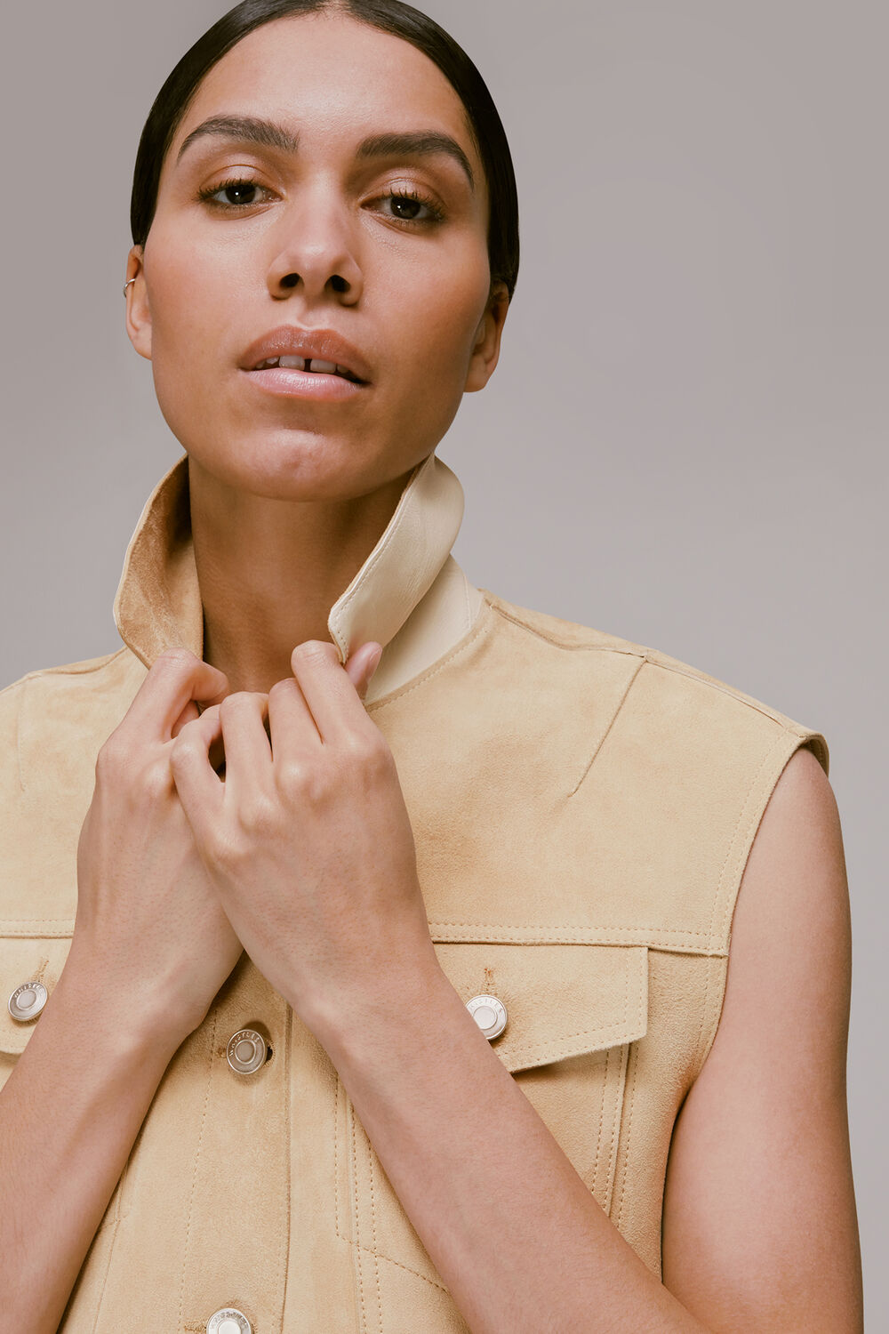 Calvin Bonded Suede Gilet